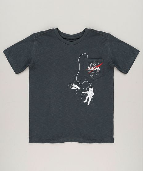 Camiseta-Infantil-Espacial-Astronauta-Manga-Curta-Gola-Careca-Chumbo-9227400-Chumbo_1