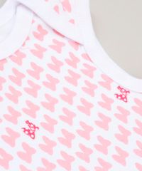 Body-Infantil-Minnie-Estampado-de-Lacinhos-Sem-Manga-Decote-Redondo-em-Algodao---Sustentavel-Branco-9124362-Branco_4