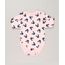 Body-Infantil-Minnie-Estampado-de-Estrelas-Manga-Curta-Decote-Redondo-em-Algodao---Sustentavel-Rosa-Claro-9124366-Rosa_Claro_1