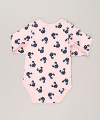Body-Infantil-Minnie-Estampado-de-Estrelas-Manga-Curta-Decote-Redondo-em-Algodao---Sustentavel-Rosa-Claro-9124366-Rosa_Claro_2