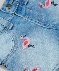 Short-Jeans-Infantil-com-Bordado-de-Flamingos-Azul-Claro-9218159-Azul_Claro_4