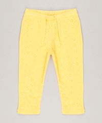 Calca-Infantil-com-Laise-em-Algodao---Sustentavel-Amarela-9112666-Amarelo_1