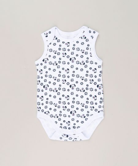 Body-Infantil-Dalmatas-Estampado-de-Patinhas-Sem-Manga-Gola-Careca-em-Algodao---Sustentavel-Branco-9124815-Branco_1