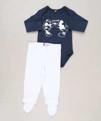 Body-Infantil-Mickey-e-Minnie-Manga-Curta-Decote-Redondo-em-Algodao---Sustentavel-Azul-Marinho-9124832-Azul_Marinho_3