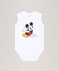 Body-Infantil-Mickey-Sem-Manga-Gola-Careca-em-Algodao---Sustentavel-Branco-9124816-Branco_1