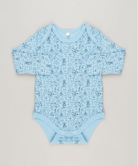 Body-Infantil-Estampado-do-Mickey-Manga-Longa-Gola-Careca-em-Algodao---Sustentavel-Azul-Claro-9124800-Azul_Claro_1