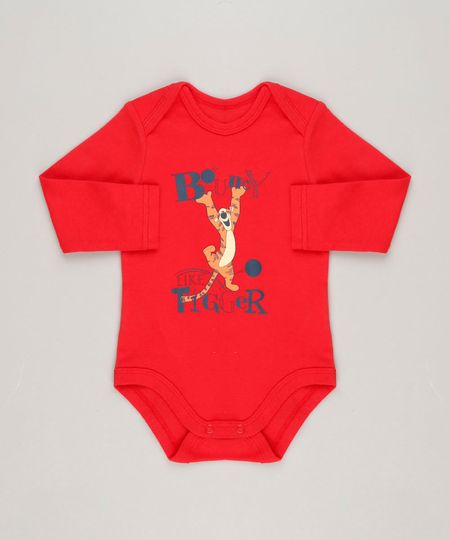 Body-Infantil-Tigrao-Manga-Longa-Gola-Careca-em-Algodao---Sustentavel-Vermelho-9124375-Vermelho_1