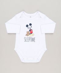 Body-Infantil-Mickey--Sleep-Time--Manga-Longa-Gola-Careca-em-Algodao---Sustentavel-Branco-9124365-Branco_1