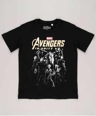 Camiseta-Infantil-Os-Vingadores-Manga-Curta-Gola-Careca-em-Algodao---Sustentavel-Preta-9265131-Preto_1