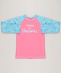 Blusa-de-Praia-Infantil-Unicornio-Manga-Longa-com-Protecao-UV50--Rosa-9227362-Rosa_1