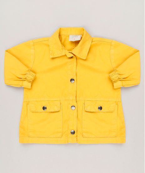 Jaqueta-Infantil-com-Bolsos-Amarela-9228375-Amarelo_1