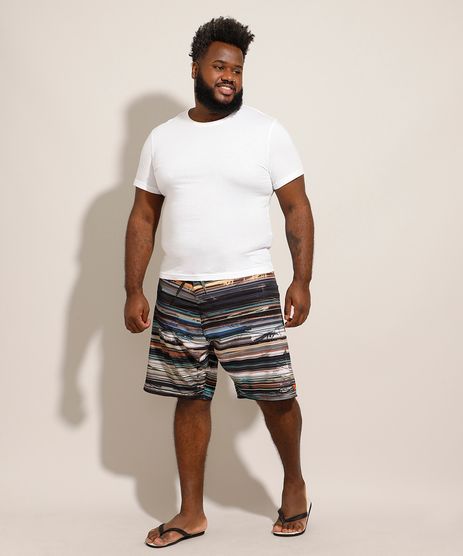 shorts praia plus size