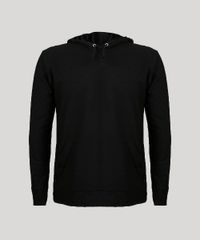 Camiseta-Masculina-Basica-com-Capuz-Manga-Longa-em-Algodao---Sustentavel-Preta-8286728-Preto_5