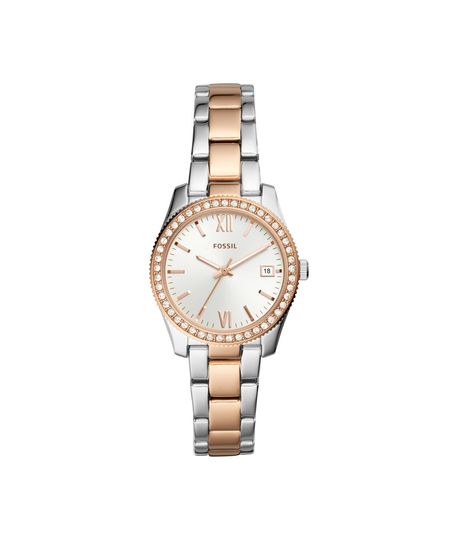 Relógio Fossil Feminino Ladies Scarlette Bicolor - ES4372/1KN Menor preço em Relógio Fossil Feminino Ladies Scarlette Bicolor - ES4372/1KN