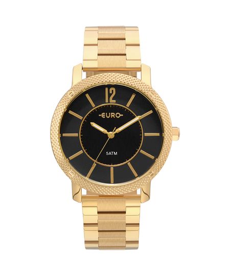 Relógio Euro Feminino Texturas Dourado - EU2036YMG/4P Menor preço em Relógio Euro Feminino Texturas Dourado - EU2036YMG/4P