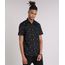 Camisa-Masculina-Mini-Print-Caveira-com-Bolso-Manga-Curta-Preta-9079742-Preto_1