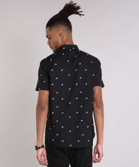 Camisa-Masculina-Mini-Print-Caveira-com-Bolso-Manga-Curta-Preta-9079742-Preto_2