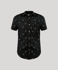 Camisa-Masculina-Mini-Print-Caveira-com-Bolso-Manga-Curta-Preta-9079742-Preto_5