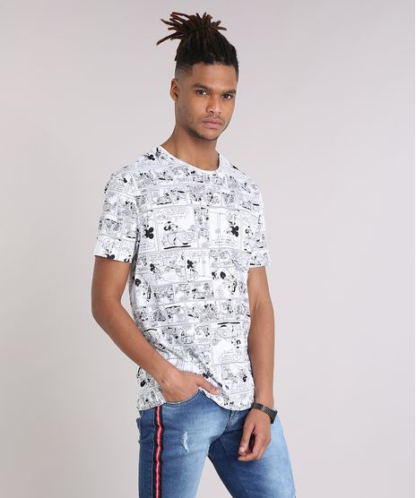 Camiseta-Masculina-Estampada-de-Quadrinhos-Mickey-Manga-Curta-Gola-Careca-Branca-9107960-Branco_1