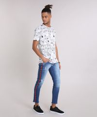 Camiseta-Masculina-Estampada-de-Quadrinhos-Mickey-Manga-Curta-Gola-Careca-Branca-9107960-Branco_3