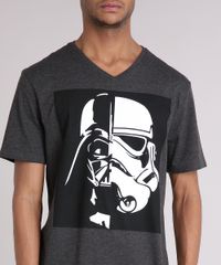 Camiseta-Masculina-Darth-Vader-Stormtrooper-Manga-Curta-Gola-V-Cinza-Mescla-Escuro-9107962-Cinza_Mescla_Escuro_4
