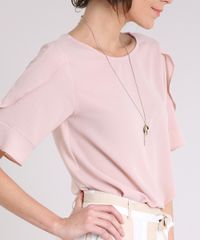 Blusa-Feminina-com-Babado-Manga-Curta-Decote-Redondo-Rose-9240531-Rose_4
