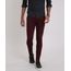 Calca-Masculina-Skinny-em-Sarja-com-Bolsos-Vinho-8398084-Vinho_1