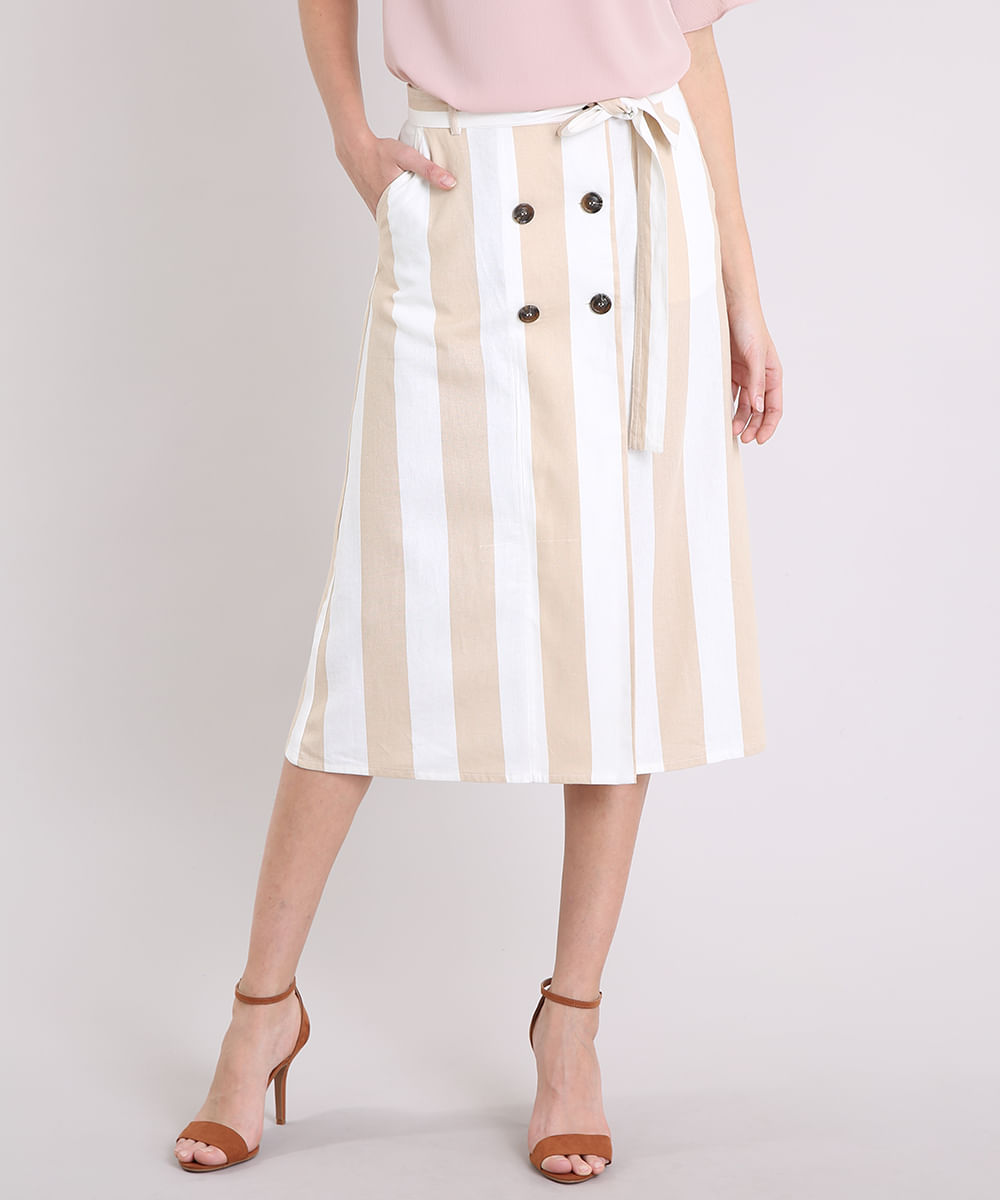 Saia-Midi-Feminina-Linho-Listrada-com-Botoes-Off-White-9186973-Off_White_1