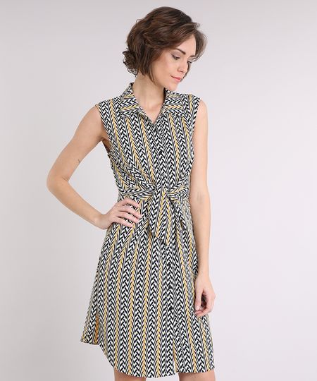 Vestido-Feminino-Estampado-Geometrico-com-No-Sem-Manga-Curto-Off-White-9186816-Off_White_1