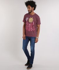 Camiseta-Masculina-Rick-and-Morty-Manga-Curta-Gola-Careca-Vinho-9216173-Vinho_3