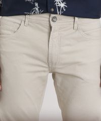 Calca-de-Sarja-Masculina-Skinny-com-Bolsos-Kaki-9213444-Kaki_4