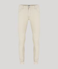 Calca-de-Sarja-Masculina-Skinny-com-Bolsos-Kaki-9213444-Kaki_5