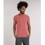 Camiseta-Masculina-com-Botoes-Manga-Curta-Gola-V-Coral-9198346-Coral_1