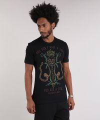 Camiseta-Masculina--You-Are-a-Soul--Manga-Curta-Gola-Careca-Preta-9158949-Preto_1