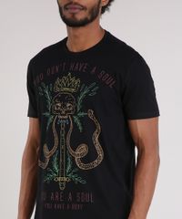 Camiseta-Masculina--You-Are-a-Soul--Manga-Curta-Gola-Careca-Preta-9158949-Preto_4