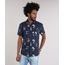 Camisa-Masculina-Estampada-com-Bolso-Manga-Curta-Azul-Marinho-9082963-Azul_Marinho_1