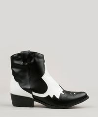 Bota-Feminina-Country-Bicolor-com-Recortes-Preta-9265608-Preto_1