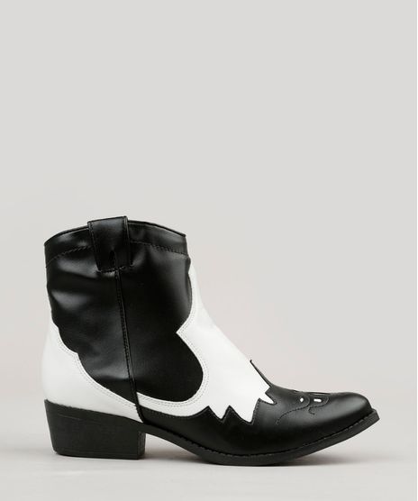 Bota-Feminina-Country-Bicolor-com-Recortes-Preta-9265608-Preto_1