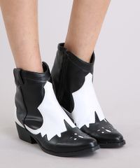 Bota-Feminina-Country-Bicolor-com-Recortes-Preta-9265608-Preto_2