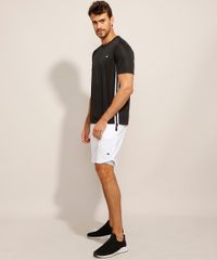 Camiseta Esportiva Masculina Faixa Lateral Ace Preta