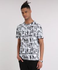 Camiseta-Masculina-Estampada-de-Quadrinhos-Homem-Aranha-Manga-Curta-Gola-Careca-Off-White-8758239-Off_White_1