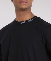 Camiseta-Masculina-com-Bordado--Lost-World--Manga-Longa-Gola-Careca-Preta-9203907-Preto_4