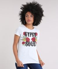 Blusa-Feminina--Gypsy-Soul--com-Estampa-Floral-Manga-Curta-Decote-Redondo-Cinza-Mescla-Claro-9215634-Cinza_Mescla_Claro_1