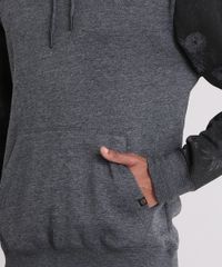 Blusao-Masculino-em-Moletom-com-Estampa-Floral-e-Bolso-Manga-Longa-Cinza-Mescla-Escuro-8843326-Cinza_Mescla_Escuro_4