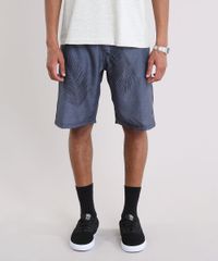 Bermuda-Surf-Masculina-Estampada-de-Folhagens-com-Bolsos-Azul-Marinho-9209949-Azul_Marinho_1