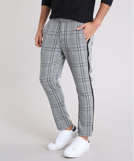 Calca-Masculina-Slim-Cropped-Estampada-Xadrez-Off-White-9203305-Off_White_1