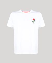 Camiseta-Masculina--Rock-and-Roses--com-Bordado-de-Rosa-Manga-Curta-Gola-Careca-Off-White-9194383-Off_White_5