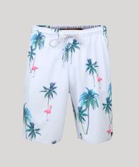 Bermuda-Masculina-Estampada-de-Coqueiros-e-Flamingos-com-Bolsos-Azul-Claro-9158966-Azul_Claro_5