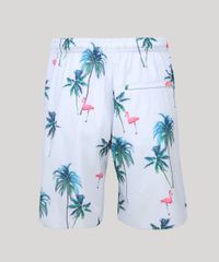 Bermuda-Masculina-Estampada-de-Coqueiros-e-Flamingos-com-Bolsos-Azul-Claro-9158966-Azul_Claro_6