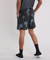 Bermuda-Masculina-Estampada-de-Coqueiros-e-Flamingos-com-Bolsos-Preta-9158966-Preto_2 Bermuda-Masculina-Estampada-de-Coqueiros-e-Flamingos-com-Bolsos-Preta-9158966-Preto_2
